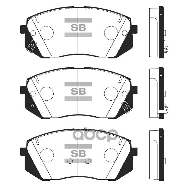 Колодки передние SANGSIN BRAKE SP1848